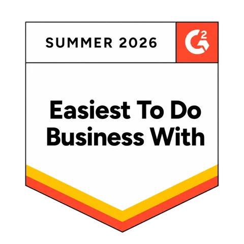 G2 Summer 2026 Global Leader — Easiest To Do Business With